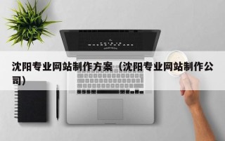 宿迁沈阳专业网站制作方案（沈阳专业网站制作公司）